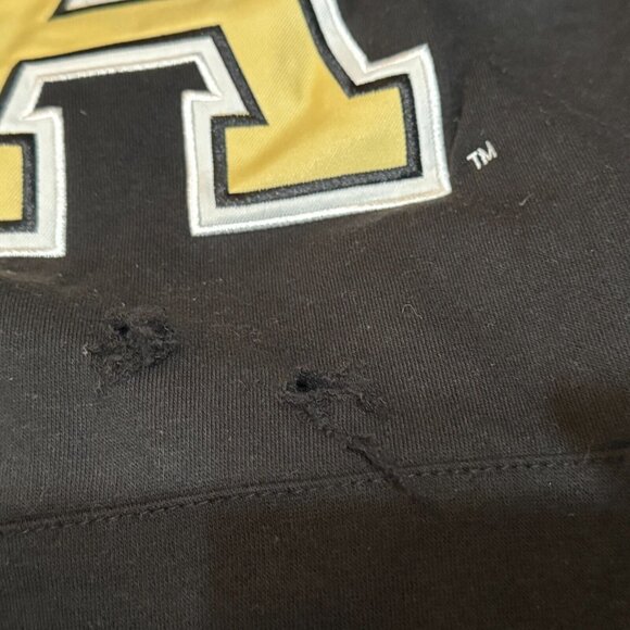Army Black Knights Hoodie Sweatshirt, Cotton Blend, Black + Yellow, XL *Damaged* - Picture 6 of 9